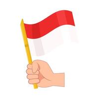 ilustración de Indonesia bandera vector