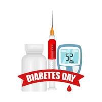 Illustration of world diabetes day vector