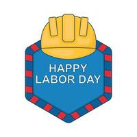 Illustration of happy labor day vector