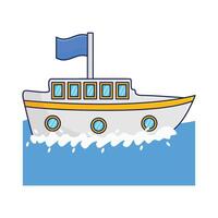 Illustration of boat vector