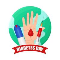 Illustration of world diabetes day vector