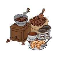 Illustration of coffee grinder vector