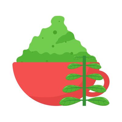 Illustration of basil