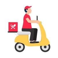 Illustration of delivery man vector