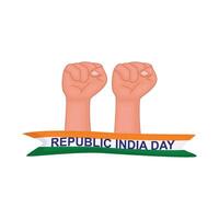 Illustration of republic day vector