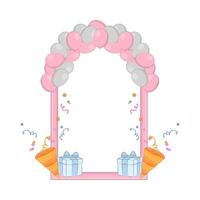 Illustration birthday frame vector