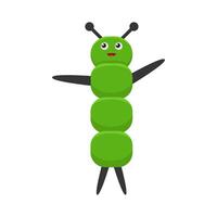 Illustration of cute caterpillar vector