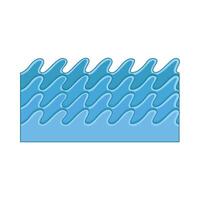 Illustration of sea wave vector