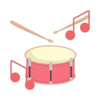 Illustration of drum vector