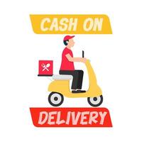 Illustration of delivery man vector