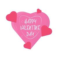 Illustration of happy valentine day vector