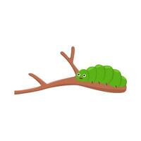 Illustration of cute caterpillar vector