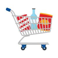 Illustration of shopping cart vector