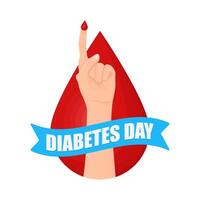 Illustration of world diabetes day vector