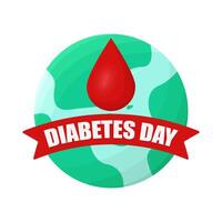 Illustration of world diabetes day vector