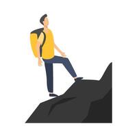 Illustration of hiking vector