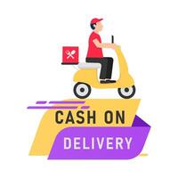 Illustration of delivery man vector