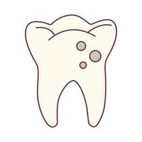 Illustration of tooth vector