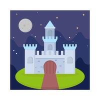 Illustration of castle vector