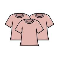 ilustración de mujer camiseta vector