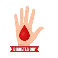 Illustration of world diabetes day vector