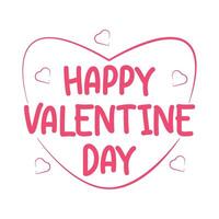 Illustration of happy valentine day vector