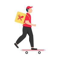 Illustration of delivery man vector