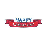 Illustration of happy labor day vector