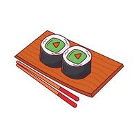 ilustración de Sushi vector