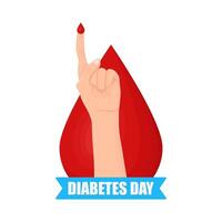 Illustration of world diabetes day vector