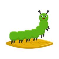 Illustration of cute caterpillar vector