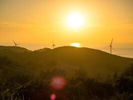 Wind Turbines Farm in Taiwan. photo