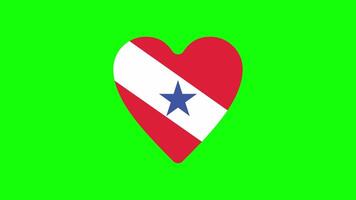 effekt puls hjärta flagga stat av Brasilien video
