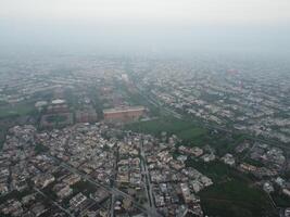 Street of residential houses photo