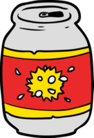 cartoon can of soda png