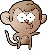 macaco apontador de desenho animado png