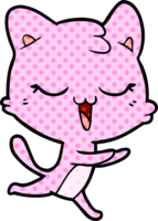 gato feliz de dibujos animados png