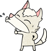 howling wolf cartoon png