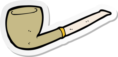 sticker of a cartoon pipe png