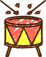 Beating Drum Chalk Drawing png