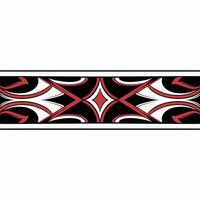 Hand drawn maori tribal tattoo pattern design vector