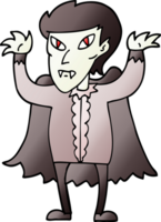 gradient illustration cartoon vampire png