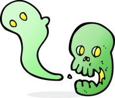 cartoon spooky skull png