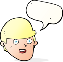 cartoon man with big chin with speech bubble png