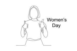 March 8th worldwide will be celebrated as Women's Day vector