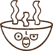 Hot Soup Charcoal Drawing png