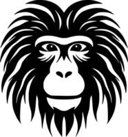 Baboon, Minimalist and Simple Silhouette - Vector illustration