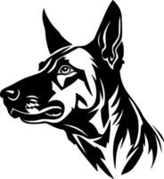 Australian Kelpie, Minimalist and Simple Silhouette - Vector illustration