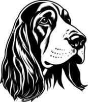 Basset Hound - Minimalist and Flat Logo - Vector illustration