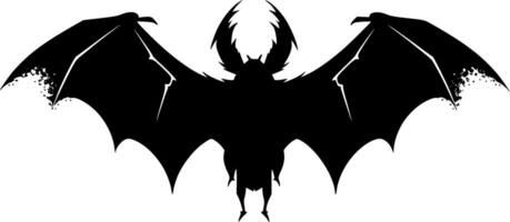 Bat - Black and White Isolated Icon - Vector illustration